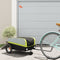 vidaXL - Fietstrailer - 30 - kg - ijzer - zwart - en - groen