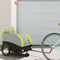 vidaXL - Fietstrailer - 30 - kg - ijzer - zwart - en - groen