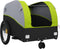 vidaXL - Fietstrailer - 30 - kg - ijzer - zwart - en - groen