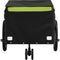 vidaXL - Fietstrailer - 30 - kg - ijzer - zwart - en - groen