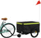 vidaXL - Fietstrailer - 30 - kg - ijzer - zwart - en - groen