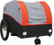 vidaXL - Fietstrailer - 30 - kg - ijzer - zwart - en - oranje