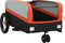 vidaXL - Fietstrailer - 30 - kg - ijzer - zwart - en - oranje