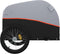 vidaXL - Fietstrailer - 30 - kg - ijzer - zwart - en - oranje