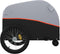 vidaXL - Fietstrailer - 30 - kg - ijzer - zwart - en - oranje
