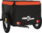 vidaXL - Fietstrailer - 30 - kg - ijzer - zwart - en - oranje