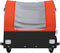 vidaXL - Fietstrailer - 30 - kg - ijzer - zwart - en - oranje