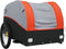 vidaXL - Fietstrailer - 30 - kg - ijzer - zwart - en - oranje