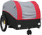 vidaXL - Fietstrailer - 30 - kg - ijzer - zwart - en - rood