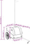 vidaXL - Fietstrailer - 30 - kg - ijzer - zwart - en - rood