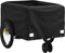 vidaXL - Fietstrailer - 30 - kg - ijzer - zwart - en - rood
