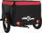 vidaXL - Fietstrailer - 30 - kg - ijzer - zwart - en - rood