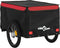 vidaXL - Fietstrailer - 30 - kg - ijzer - zwart - en - rood