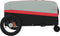 vidaXL - Fietstrailer - 30 - kg - ijzer - zwart - en - rood