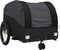 vidaXL - Fietstrailer - 30 - kg - ijzer - zwart