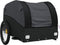 vidaXL - Fietstrailer - 30 - kg - ijzer - zwart
