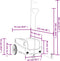 vidaXL - Fietstrailer - 30 - kg - ijzer - zwart