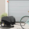 vidaXL - Fietstrailer - 30 - kg - ijzer - zwart