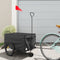 vidaXL - Fietstrailer - 30 - kg - ijzer - zwart