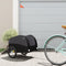vidaXL - Fietstrailer - 30 - kg - ijzer - zwart
