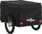 vidaXL - Fietstrailer - 30 - kg - ijzer - zwart