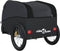 vidaXL - Fietstrailer - 30 - kg - ijzer - zwart