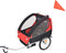 vidaXL - Fietstrailer - 30 - kg - zwart - en - rood