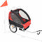 vidaXL - Fietstrailer - 30 - kg - zwart - en - rood