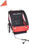 vidaXL - Fietstrailer - 30 - kg - zwart - en - rood