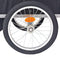vidaXL - Fietstrailer - 30 - kg - zwart - en - rood
