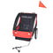 vidaXL - Fietstrailer - 30 - kg - zwart - en - rood