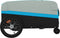 vidaXL - Fietstrailer - 45 - kg - ijzer - zwart - en - blauw