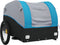 vidaXL - Fietstrailer - 45 - kg - ijzer - zwart - en - blauw