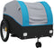 vidaXL - Fietstrailer - 45 - kg - ijzer - zwart - en - blauw