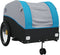 vidaXL - Fietstrailer - 45 - kg - ijzer - zwart - en - blauw