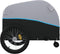 vidaXL - Fietstrailer - 45 - kg - ijzer - zwart - en - blauw