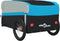 vidaXL - Fietstrailer - 45 - kg - ijzer - zwart - en - blauw