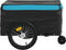 vidaXL - Fietstrailer - 45 - kg - ijzer - zwart - en - blauw