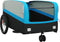vidaXL - Fietstrailer - 45 - kg - ijzer - zwart - en - blauw