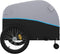 vidaXL - Fietstrailer - 45 - kg - ijzer - zwart - en - blauw