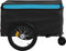 vidaXL - Fietstrailer - 45 - kg - ijzer - zwart - en - blauw