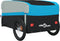 vidaXL - Fietstrailer - 45 - kg - ijzer - zwart - en - blauw