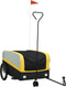 vidaXL - Fietstrailer - 45 - kg - ijzer - zwart - en - geel