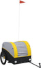 vidaXL - Fietstrailer - 45 - kg - ijzer - zwart - en - geel