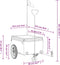 vidaXL - Fietstrailer - 45 - kg - ijzer - zwart - en - geel