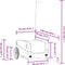 vidaXL - Fietstrailer - 45 - kg - ijzer - zwart - en - geel
