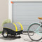 vidaXL - Fietstrailer - 45 - kg - ijzer - zwart - en - geel