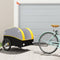 vidaXL - Fietstrailer - 45 - kg - ijzer - zwart - en - geel