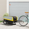 vidaXL - Fietstrailer - 45 - kg - ijzer - zwart - en - geel