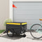 vidaXL - Fietstrailer - 45 - kg - ijzer - zwart - en - geel